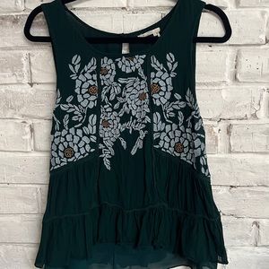 Embroidered boutique tank top